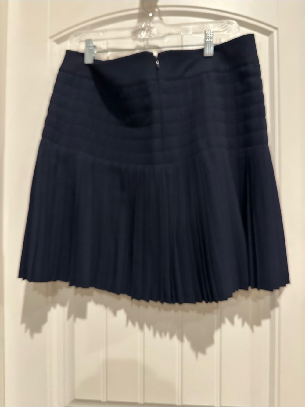 J. Crew Classic Navy Pleated Women's Skirt - Picture 4 of 5